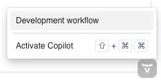 Vaadin Copilot menu visible in a browser